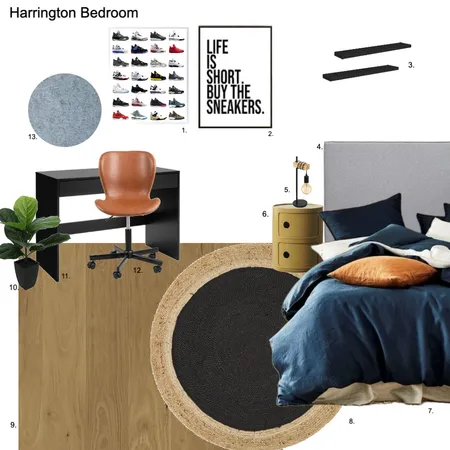 Harrington Bedroom Interior Design Mood Board by Susan Conterno on Style Sourcebook