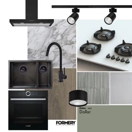 DARK KITCHEN CONCEPT Interior Design Mood Board by Formery | Architect & Interior Designer Melbourne on Style Sourcebook