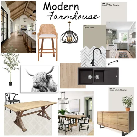 Modern Farmhouse Interior Design Mood Board by Smitty on Style Sourcebook