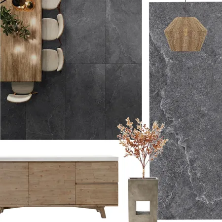 Anz Coal Matt Tile Interior Design Mood Board by Cheapestiles on Style Sourcebook