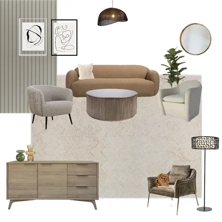 Modern Living Room Interior Design Mood Board by Uma on Style Sourcebook