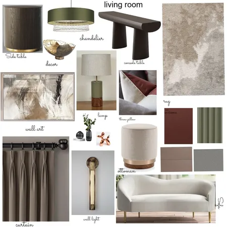 Living room mrs haziza Interior Design Mood Board by Oeuvre designs on Style Sourcebook