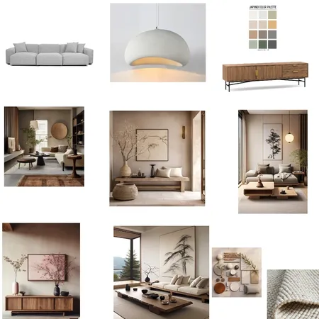 Japandi mood board - idi assignment redo Interior Design Mood Board by bedols@yahoo.com on Style Sourcebook