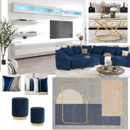 entertainment area living room option 3 Interior Design Mood Board by LUX WEST I.D. on Style Sourcebook