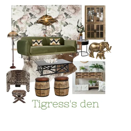 Tigress's Den Interior Design Mood Board by Designer Ruby on Style Sourcebook