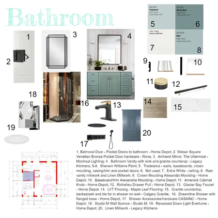 Bathroom Interior Design Mood Board by zrm29 on Style Sourcebook