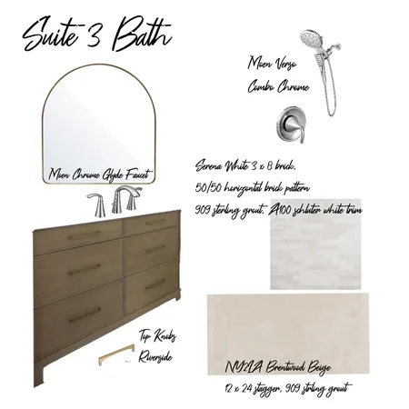 Suite 3 Bath Interior Design Mood Board by imLV on Style Sourcebook