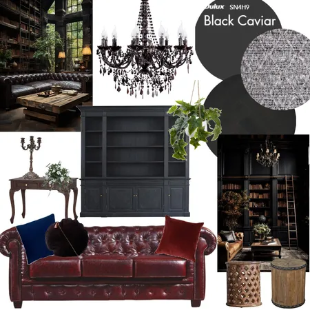 Gothic Library Room Interior Design Mood Board by RFKDesigns on Style Sourcebook