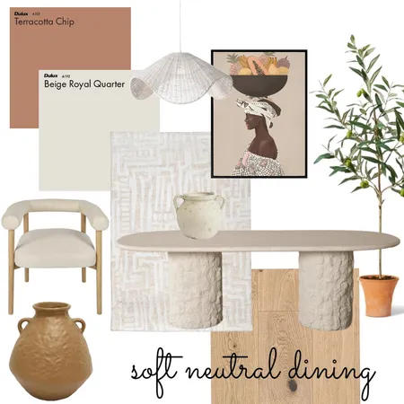 Soft neutral dining Interior Design Mood Board by RosieBallagh on Style Sourcebook