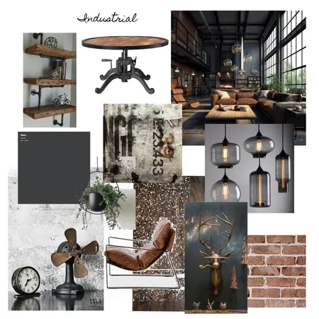 Industrial Interior Design Mood Board by Tarnya on Style Sourcebook