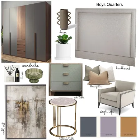 Obuse boys quaters Interior Design Mood Board by Oeuvre designs on Style Sourcebook