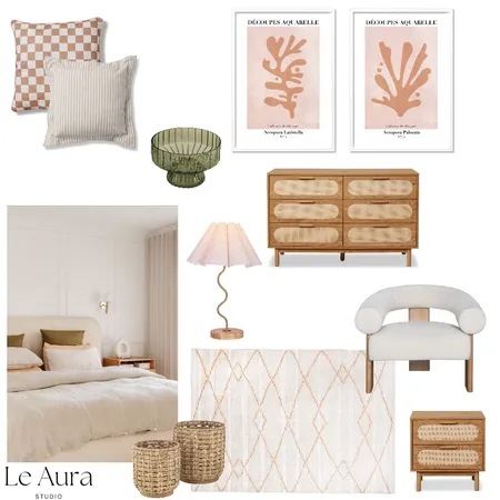 Guest Bedroom Interior Design Mood Board by Le Aura Studio on Style Sourcebook