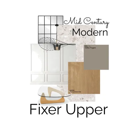 Mid Century Modern Fixer Upper Interior Design Mood Board by IvanDE on Style Sourcebook