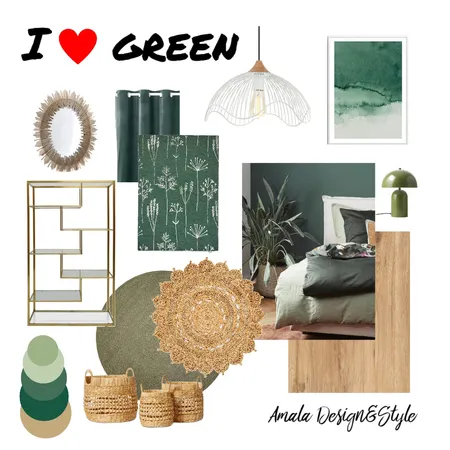 I love green Interior Design Mood Board by Amala108 on Style Sourcebook