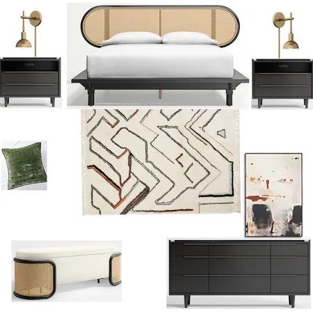 Kaitlyn cane bed layout Interior Design Mood Board by Jennjonesdesigns@gmail.com on Style Sourcebook