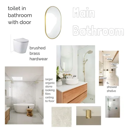 Main bathroom Interior Design Mood Board by kimberleymegan9@gmail.com on Style Sourcebook