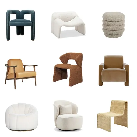 Shapes - Chairs Interior Design Mood Board by STUDIO AVALYN on Style Sourcebook