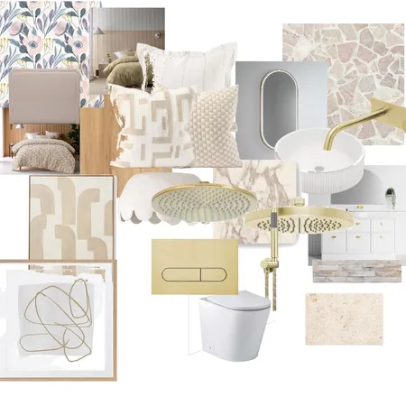 Bedroom 2 & Bathroom Interior Design Mood Board by Rendiinem on Style Sourcebook