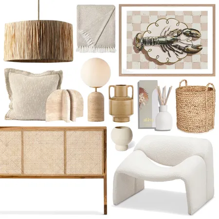 Calm Coastal Reading Corner Interior Design Mood Board by Lighting Illusions on Style Sourcebook