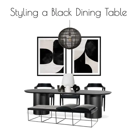 Styling a Black Dining Table Interior Design Mood Board by Urban Road on Style Sourcebook