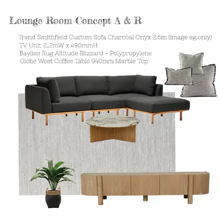 A&R Lounge Room 1 Interior Design Mood Board by Lisa Crema Interiors and Styling on Style Sourcebook