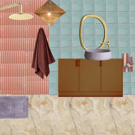 Bath - Peach, Sky & Lilac 1 Interior Design Mood Board by dl2407 on Style Sourcebook