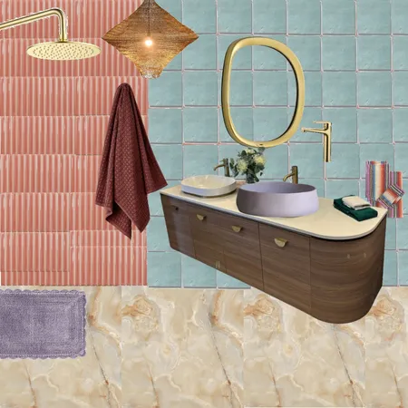 Bath - Peach, Sky & Lilac 2 Interior Design Mood Board by dl2407 on Style Sourcebook