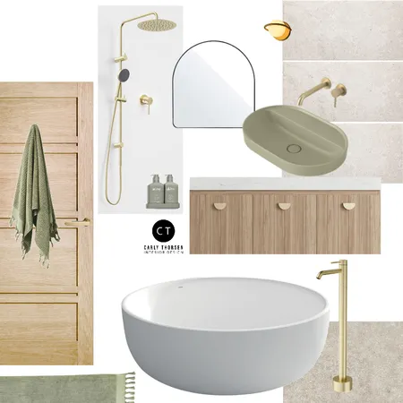 Bathroom Interior Design Mood Board by Carly Thorsen Interior Design on Style Sourcebook