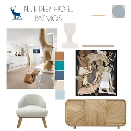 BLUE DEER HOTEL BY KG Interior Design Mood Board by kgeorgopoulou7@gmail.com on Style Sourcebook