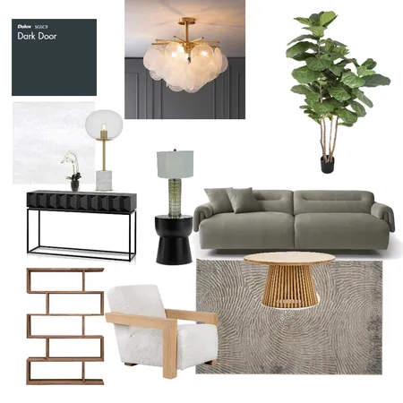 Organic, moody living room Interior Design Mood Board by Bianca on Style Sourcebook