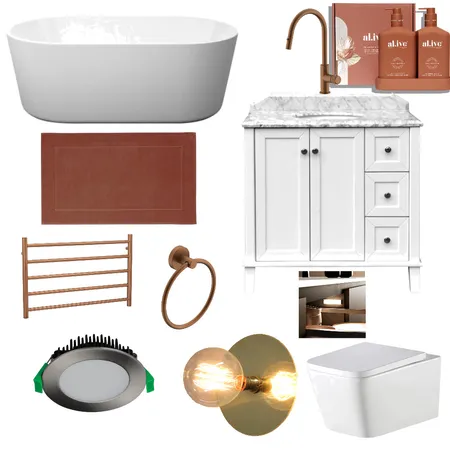 Guest Bathroom Sample Board Interior Design Mood Board by supertashy2 on Style Sourcebook