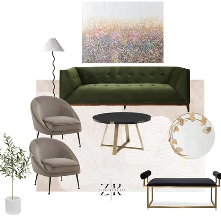 Living - Transitional Interior Design Mood Board by Interiors By Zai on Style Sourcebook