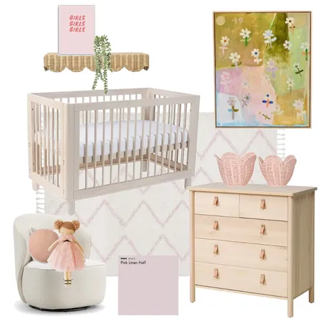 Baby girl's room Interior Design Mood Board by JessieCole23 on Style Sourcebook