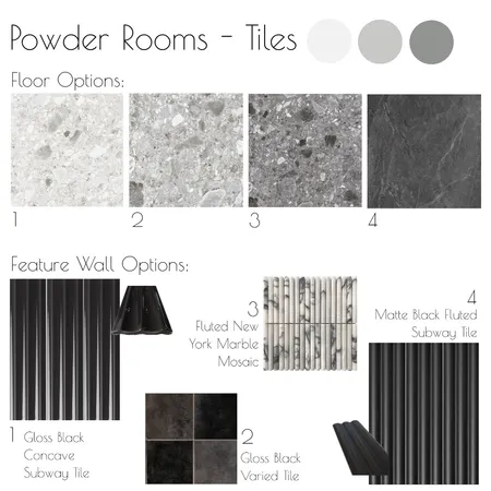 Hunter Valley - Powder Rooms Tiles Interior Design Mood Board by Libby Malecki Designs on Style Sourcebook