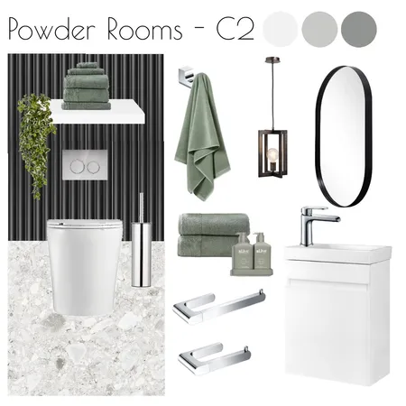 Hunter Valley - Powder Rooms Concept 2 Interior Design Mood Board by Libby Malecki Designs on Style Sourcebook