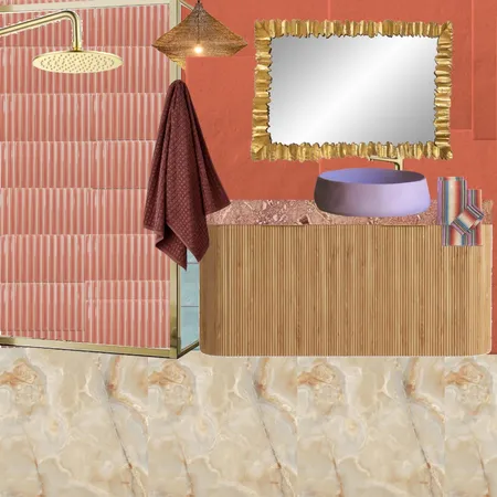 Bath - Coral, Lilac & Aqua 1 Interior Design Mood Board by dl2407 on Style Sourcebook