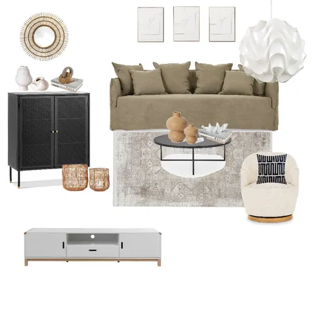 Cara Bianca - Living Room Interior Design Mood Board by Paballo on Style Sourcebook