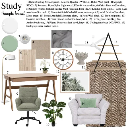 Study sample board Interior Design Mood Board by Chantelsander on Style Sourcebook