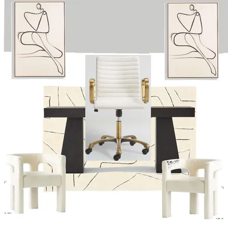 Office black desk white chairs Interior Design Mood Board by Jennjonesdesigns@gmail.com on Style Sourcebook