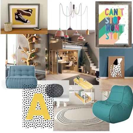 Boy's room Interior Design Mood Board by desdelipo@hotmail.com on Style Sourcebook