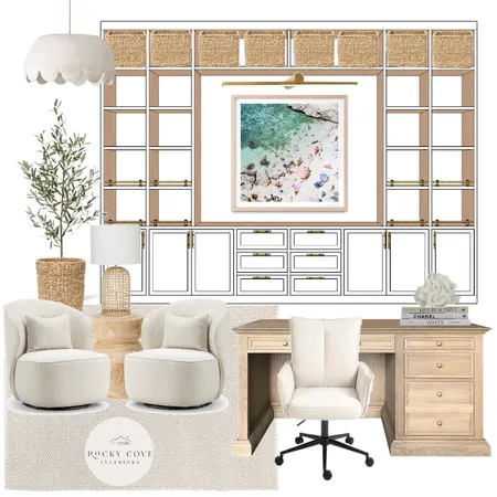 Custom Home Office Interior Design Mood Board by Rockycove Interiors on Style Sourcebook