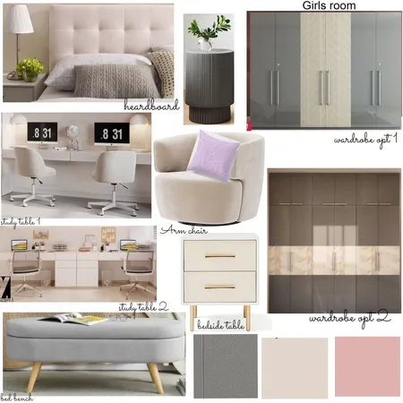 Onofiok girl room Interior Design Mood Board by Oeuvre designs on Style Sourcebook