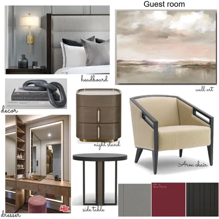 Onofiok Guest room Interior Design Mood Board by Oeuvre designs on Style Sourcebook