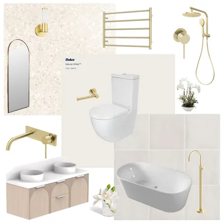 gold n neutral Interior Design Mood Board by Tailem on Style Sourcebook