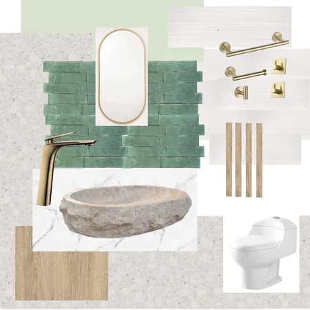 MOOD BOARD BAÑO Interior Design Mood Board by Clau Herrera on Style Sourcebook