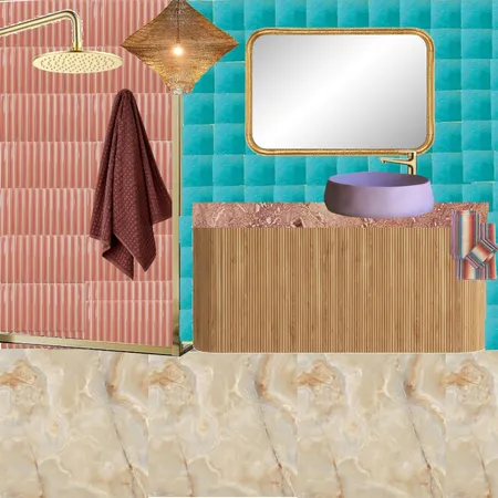 Bath - Aqua, Lilac & Coral Interior Design Mood Board by dl2407 on Style Sourcebook