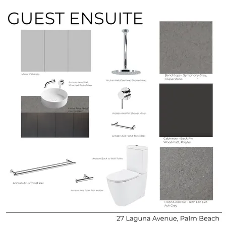 27 Laguna Avenue - Ensuite Guest (Dark) Interior Design Mood Board by Kathleen Holland on Style Sourcebook