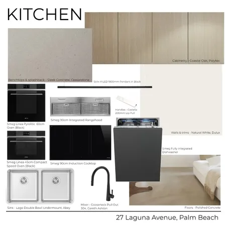 27 Laguna Avenue - Kitchen (Light) Interior Design Mood Board by Kathleen Holland on Style Sourcebook