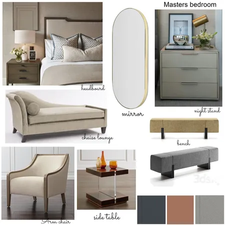 Onofiok Masters bedroom Interior Design Mood Board by Oeuvre designs on Style Sourcebook