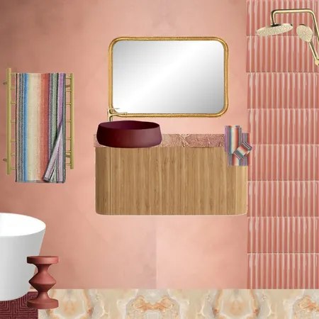 Terracotta + Burgundy Texture Interior Design Mood Board by dl2407 on Style Sourcebook